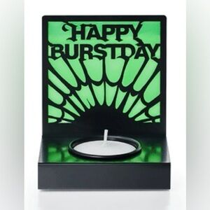 SEVENTEEN Happy Burstday Green and Black Candle Holder
